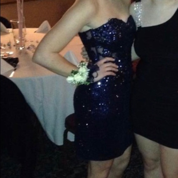 Navy Homecoming/Ball/Semi-formal Dress - Picture 1 of 6
